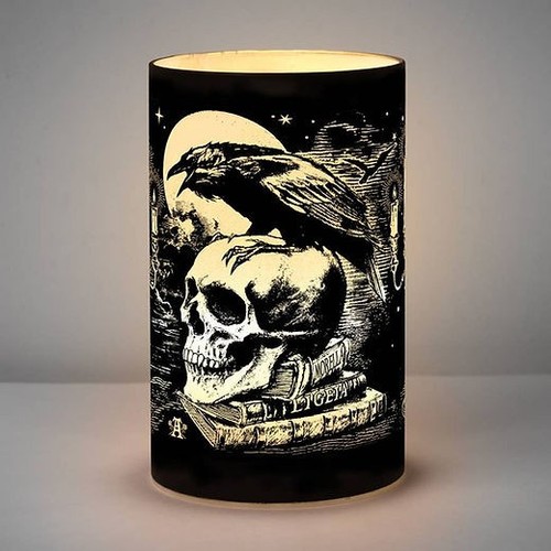 Poes raven led - poes, lantern