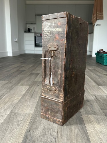 Ww1 army wooden ammo box - us,