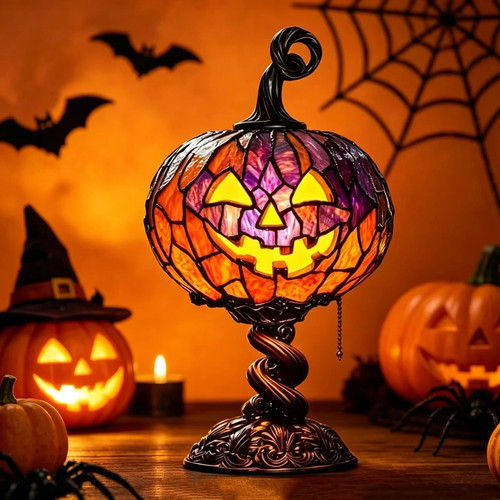 Halloween table lamp - halloween,