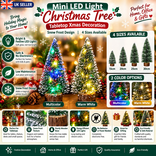 Mini christmas tree led - christmas, lights