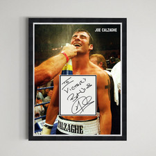 Joe Calzaghe - The Italian Dragon Hand Signed Authentic Autograph Framed Display
