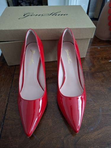 Red patent high - high, heels