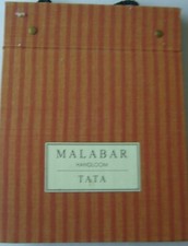 Malabar "Handloom" TATA fabric sample book. 100% cotton 23 x30 x 3 cms