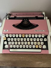 Vintage pink typewriter tbm de Luxe, perfectly working typewriter