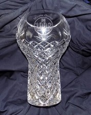 Large Heavy Modern Crystal, Clear Cut Glass Trophy Vase Mirror Group Kodak 1998