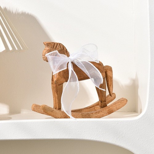 Pine rocking horse decoration - horse,