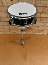 ROCKJAM 10''x 04'' Junior Snare Drum  with Stand - Black