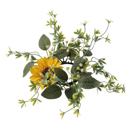 Sunflower candle rings - candle,