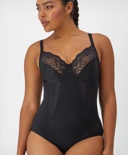 Maidenform Women's Ultra-Firm Body Shaper Underwired Bra 42C Black RRP £49