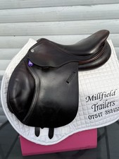 16.5 Inch Brown/Tan Mark Todd Jump Saddle 8 Inch D To D