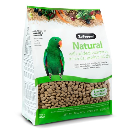 Zupreem natural bird - natural, pellets
