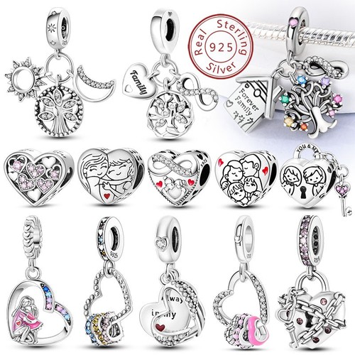 S925 sterling silver charm - silver,