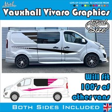 LWB VAUXHALL VIVARO Camper MOTORHOME Stripes Decals Stickers Van Graphics 241