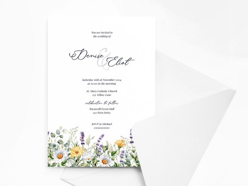 Personalised floral wedding - personalised,