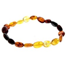Certified baltic amber bean - amber,