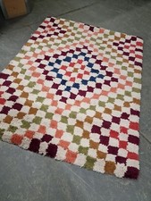 Habitat Folktale Tufted Flatweave Wool Rug Multi - 120x160cm 