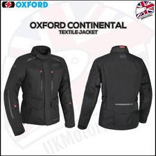 Oxford Continental Advanced Motorcycle Textile Waterproof Jacket - Black