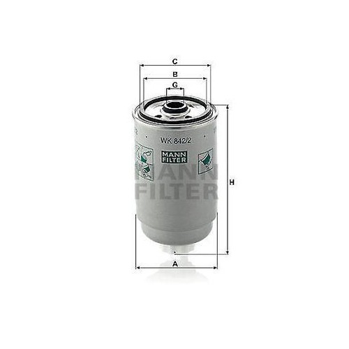 842 mann filter fuel - wk, mann-filter
