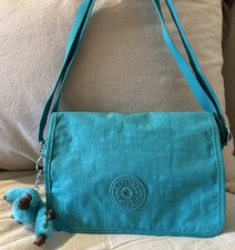 Kipling Delphin Turquoise  Shoulder Crossbody Bag With Monkey