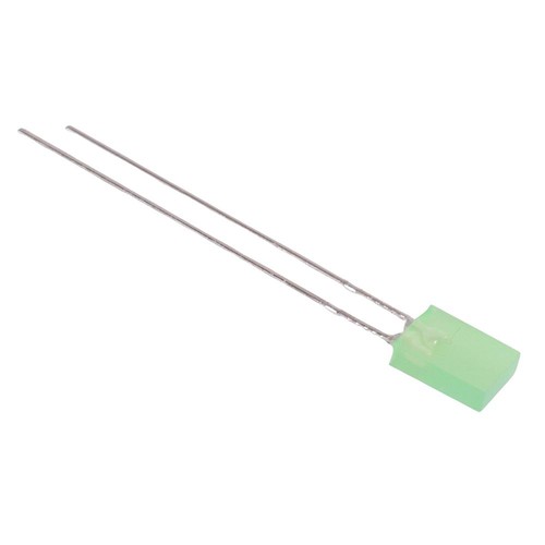 Green rectangle 2x5mm - 10,
