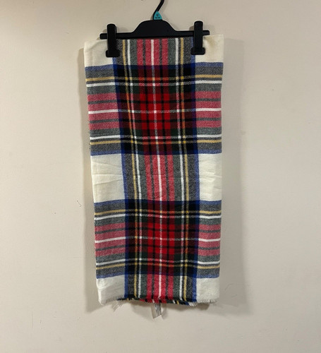 Primark white tartan blanket - primark,
