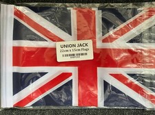 UNION JACK Pack of 4 Mini flags 22cm x 15cm FLAG 9x6 inches GREAT BRITAIN UK