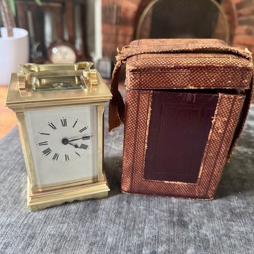 Vintage french brass carriage - french,
