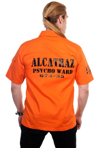 Men orange gothic retro - men's,