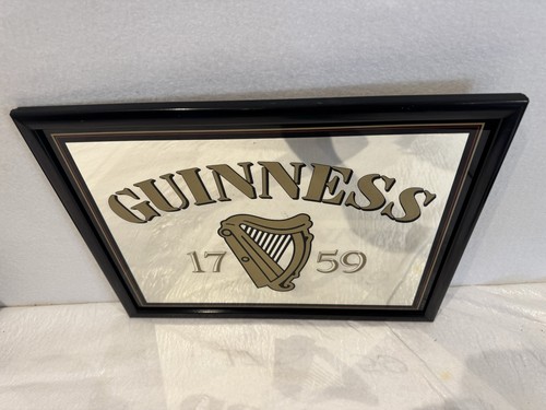 Vintage guinness mirror - vintage, pub