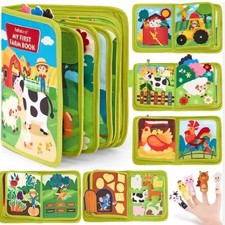Toddler Busy Board Intelligence Learning Toys Sensory Montessori Book Kids Game