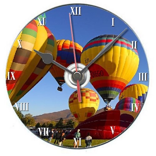 Ballooning clock desk - clock,