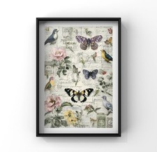  shabby chic nature art print