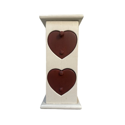 Vintage wooden heart - vintage, shelf