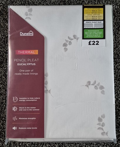 Dunelm thermal pencil pleat - dunelm,