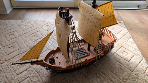 Vintage playmobil pirate ship - pirate,