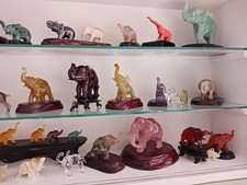 Carved elephants