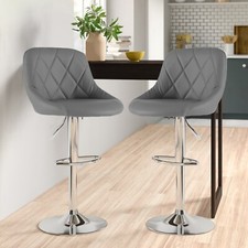 Neo Bar Stools 2X Faux Leather