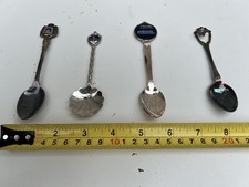 Bundle Of 4 Vintage Collectible Silver Plated Spoons