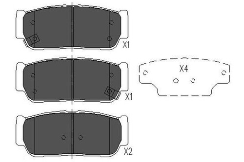 Kbp 4017 kavo parts - brake, pad