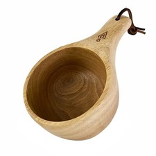 Wooden Cup Handcrafted Kuksa Mug Natural Hand Carved Woodcraft Bushcraft Camping
