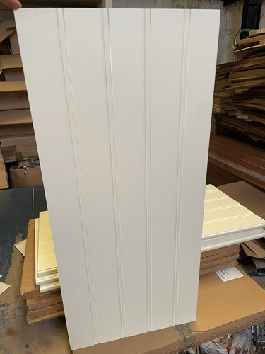 Cream kitchen wall end panels - kitchen,