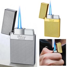 Metal Jet Gas Flashlight Lighter Windproof Cigar Drill Lighter Smoking Chill