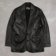 Vintage 90s Leather Blazer