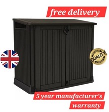 Large Keter Store Garden Lockable Storage Box XL Shed Outside Bike Bin Tool