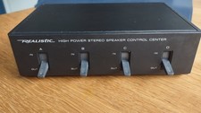 REALISTIC HIGH POWER STEREO SPEAKER CONTROL CENTER CAT. NO. 40-136