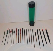 Job Lot of 20 vintage River Trotting fishing Stick Floats Various brands 