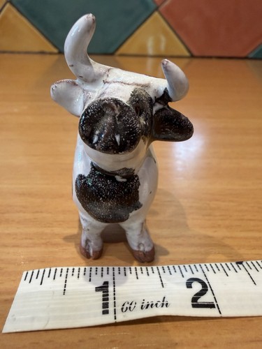 Unusual ark pottery cow bull - unusual,