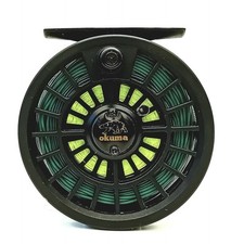 Fly Fishing Reel Okuma 280S with Double Drag + Line Trout Salmon Tackle VGC