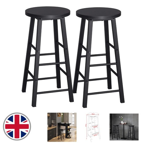 Sturdy black bar - black, stool
