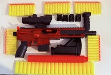 VATOS M416 Automatic Foam Blaster Toy Gun with 50 Darts 2 in 1 Auto Manual
